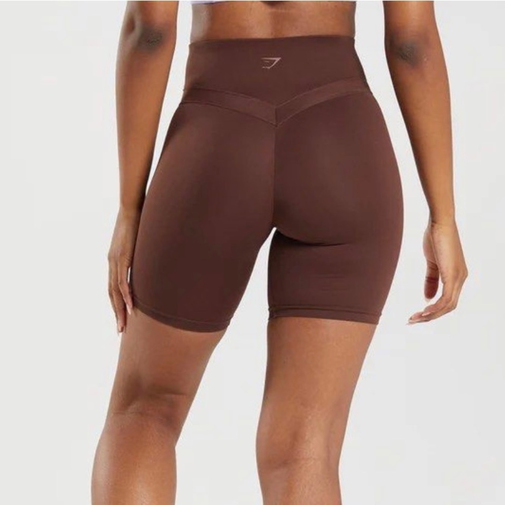 Whitney Simmons biker shorts - brown
